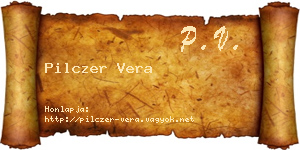 Pilczer Vera névjegykártya